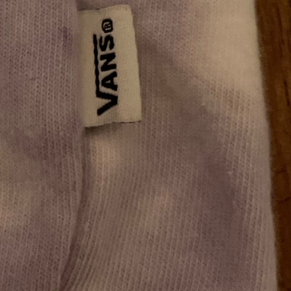 Purple tie dye vans crop top - Picture 3 of 4